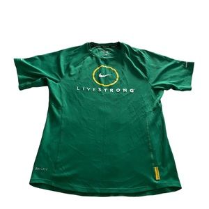 Nike Livestrong Men’s Green Short Sleeve T Shirt Size S
